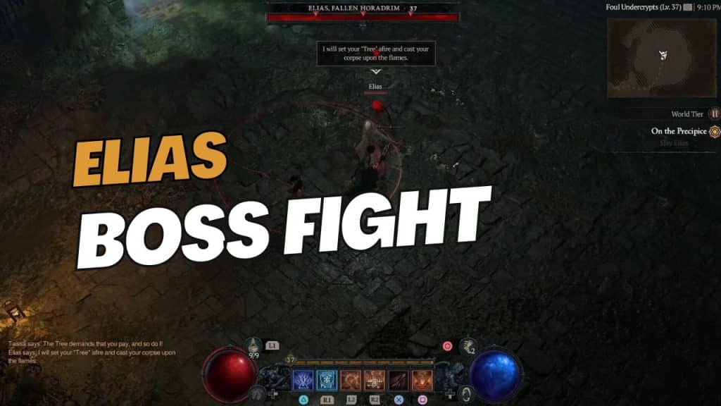 Diablo 4 Elias Fallen Horadrim Boss fight