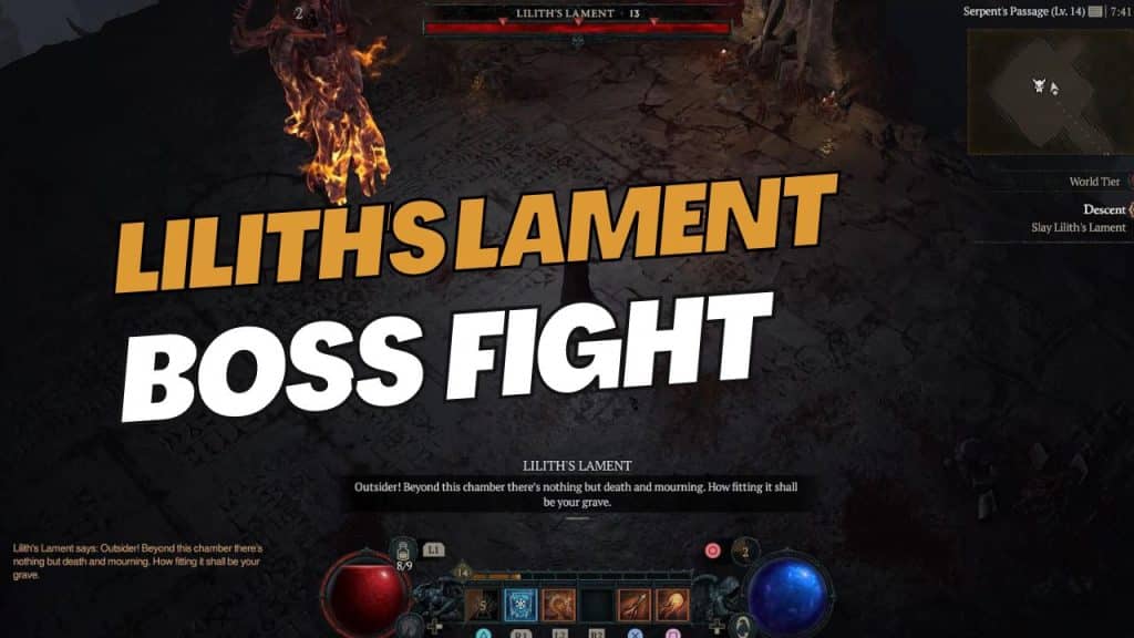 Lilith's Lament Diablo 4