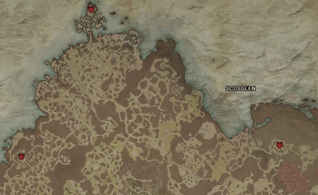 Scosglen Stronghold locations