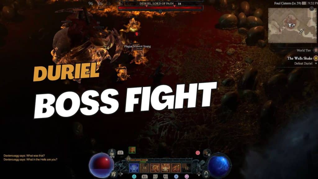 Diablo 4 Duriel Lord of Pain Boss Fight