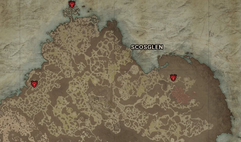 Scosglen region strongholds